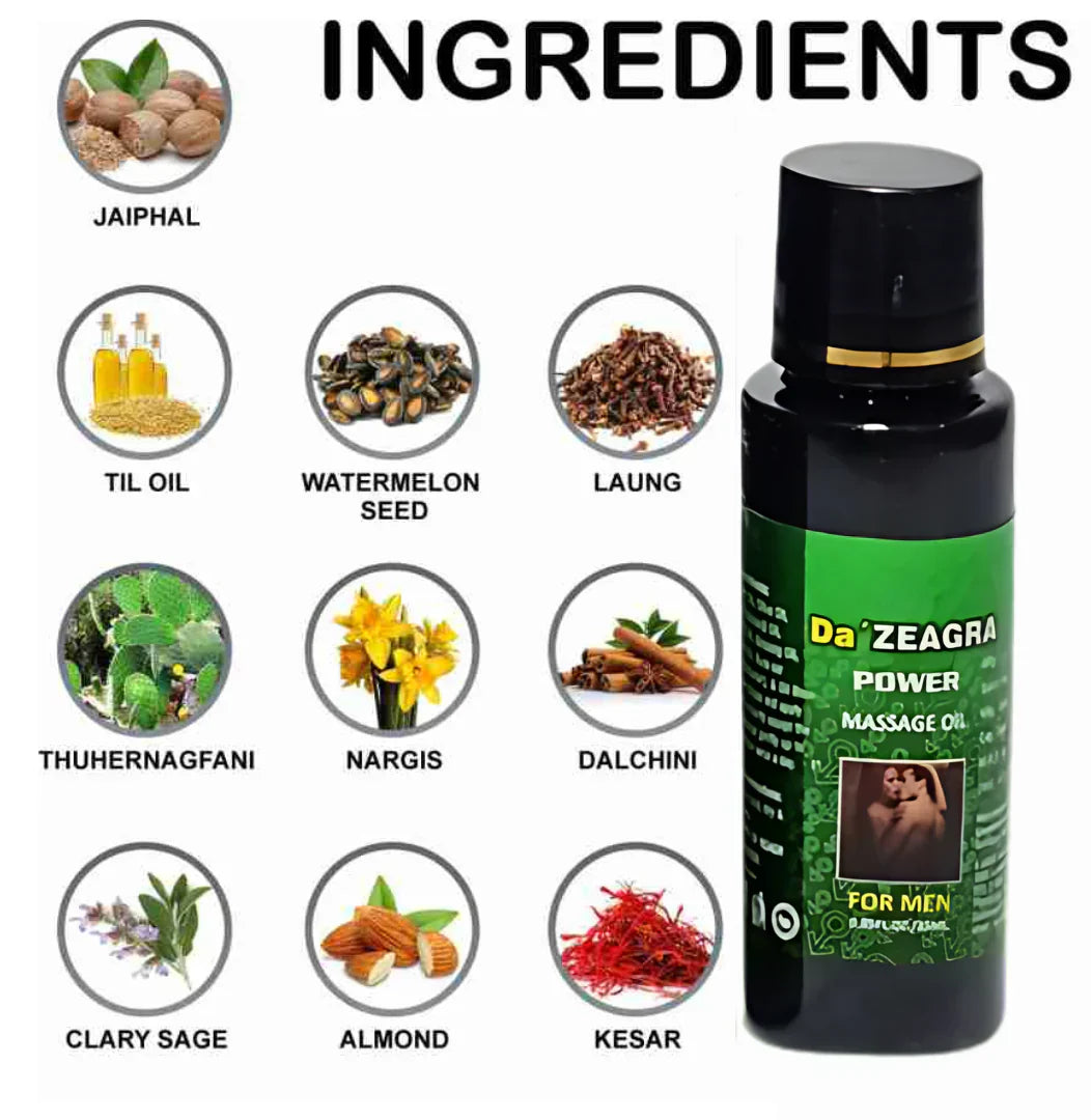DA ZEAGRA HERBAL POWER MASSAGE OIL